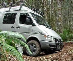 A Van in Tillamook State Forest - Side