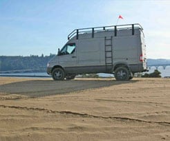  The 4wd Sprinter conversion took on the Southern Oregon Sand Dunes 2