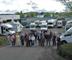  The event was held in the parking lot of Upscale Automotive and the Sprinterstore in Tualatin, Oregon.